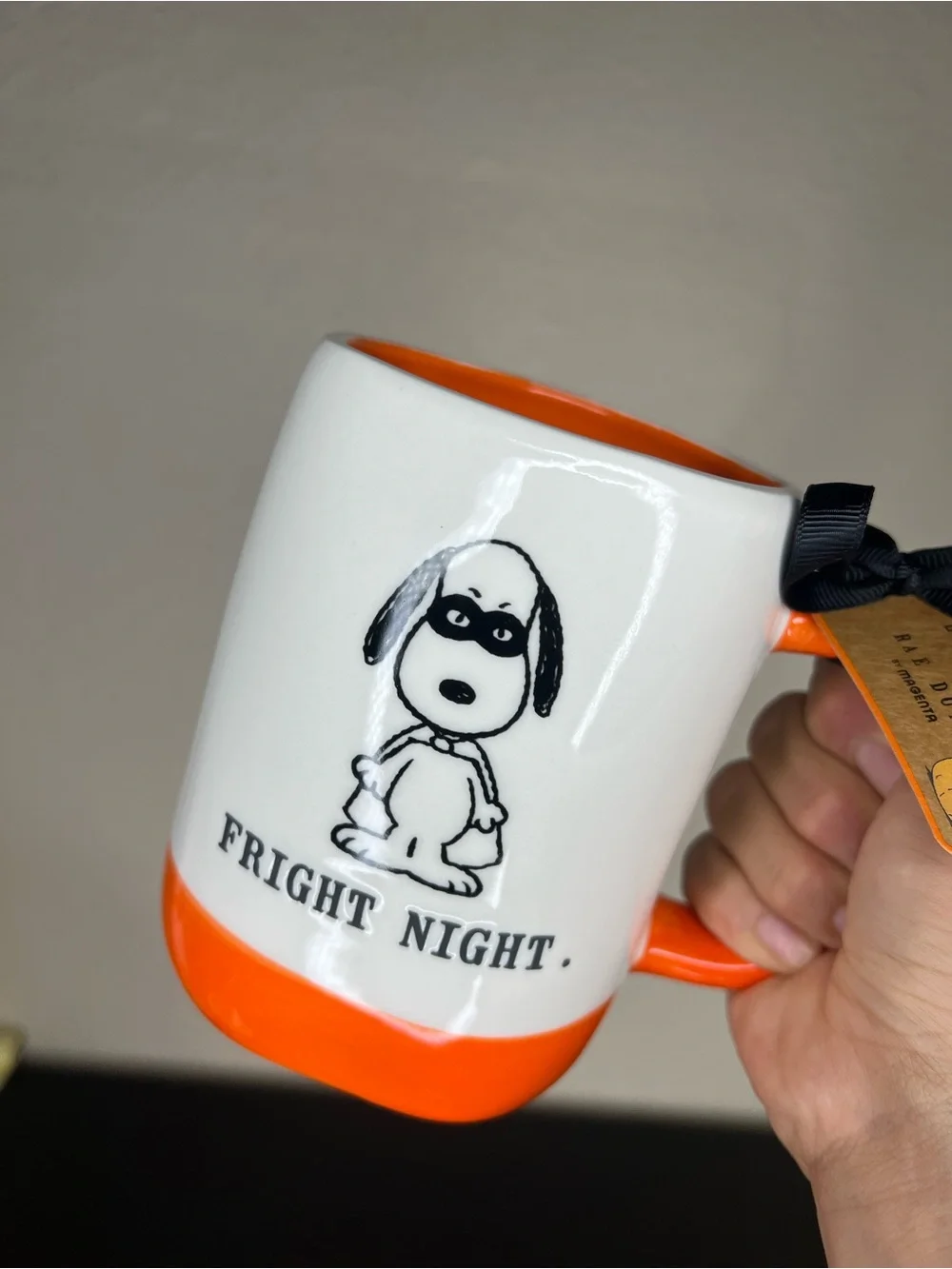NEW Rae Dunn x Peanuts Halloween Snoopy ‘Fright Night’ Mug